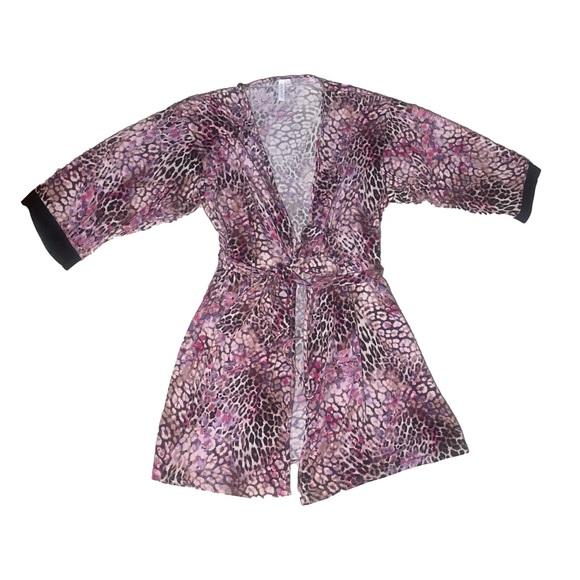 Joyspun Pink Snakeskin Robe (Small/Medium) With Pajama Nightgown Set (Med 8/10) - Picture 5 of 5